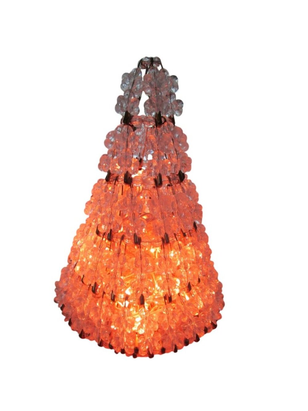 Pin Beaded Lighted Christmas Tree And Angel Safety Pins Faux Crystal Vintage